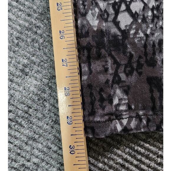 Gloria Vanderbilt Womens Amanada Sz 10 Black & Gray Geometric Denim Jeans Retro - Picture 11 of 12